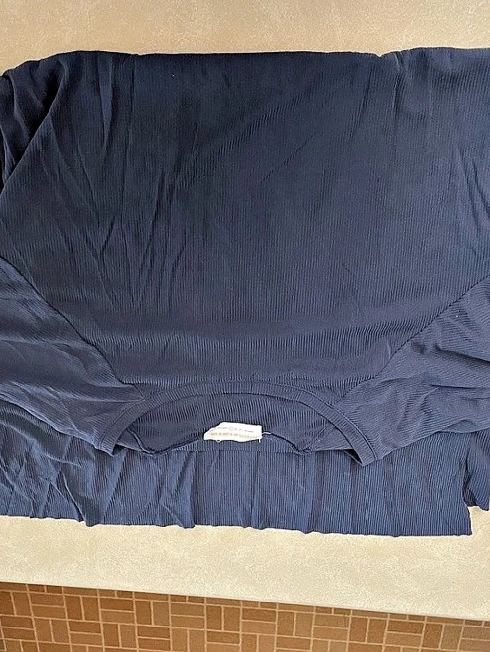 Free People Cropped Short Sleeve Top in Blue Like New